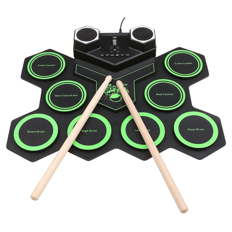 Electronic Drum Set Roll Up - Batteria Elettronica Arrotolabile, Kit Batteria in