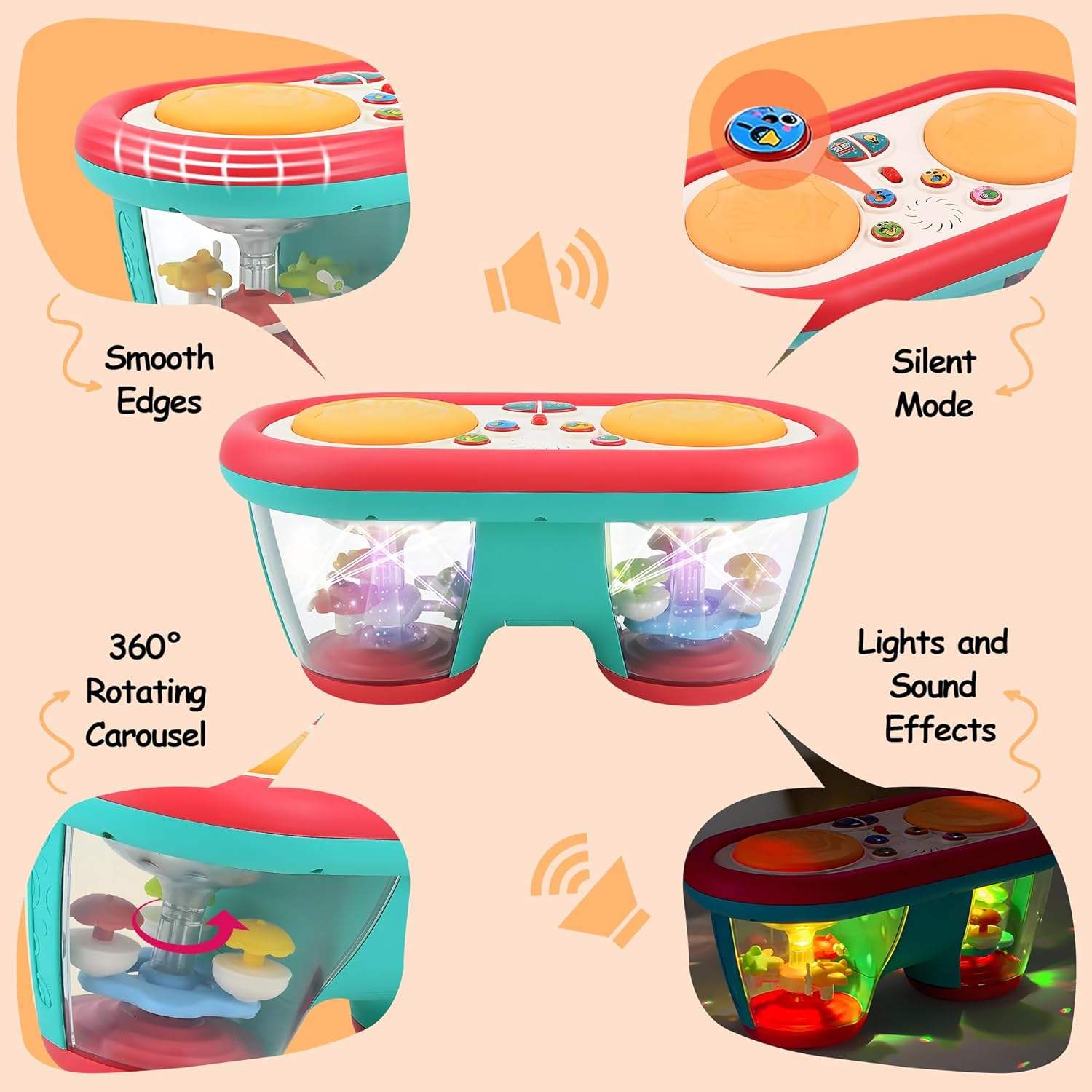 Giocattolo musicale multifunzi - Electronic Drum Kit For Kids recensione e prezzo