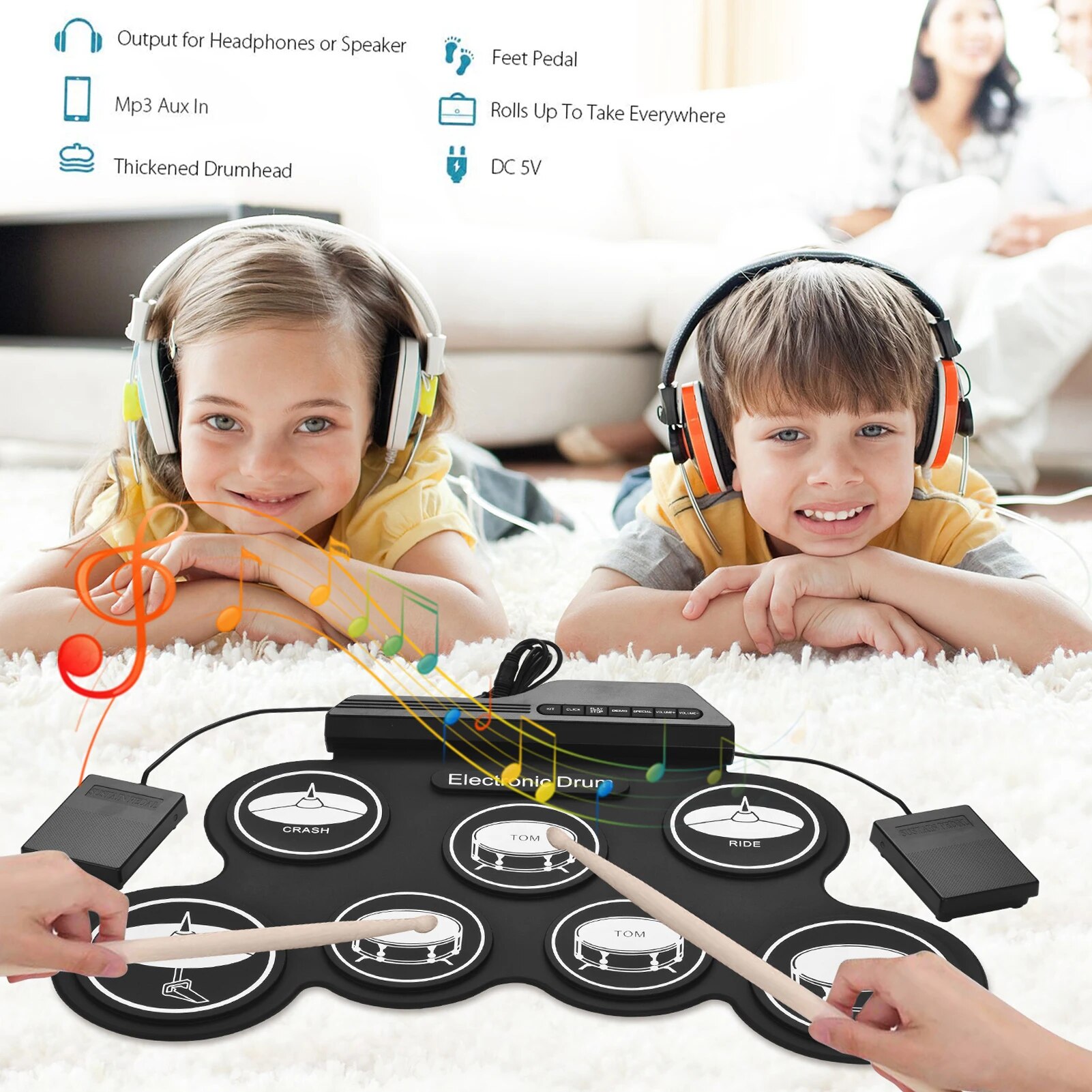 Batteria elettronica Set USB R - Electronic Drum Set Roll Up recensione e prezzo